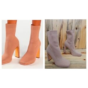 Lulu's Synoy Nude Sock Boots
